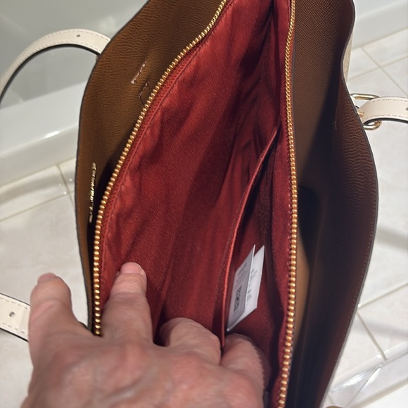 Coach Signature Mollie Tote Bag in Coated Canvas and Leather Detail. NWT - Picture 9 of 10